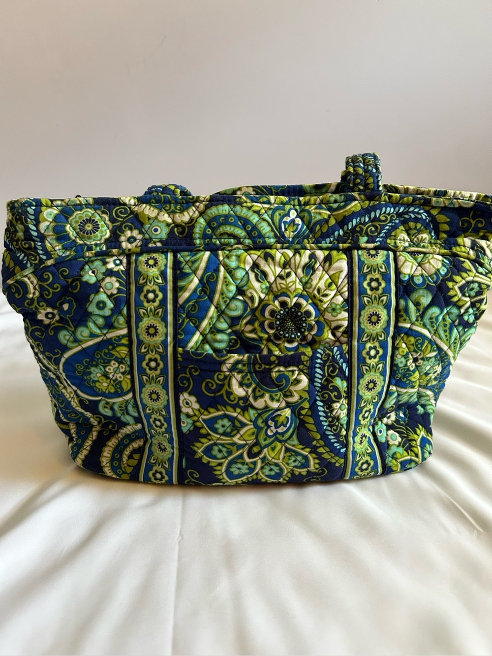 Vera Bradley Retired Capri Blue Shoulder Bag